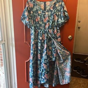 BloomChic Flower Romper with floor length tail!